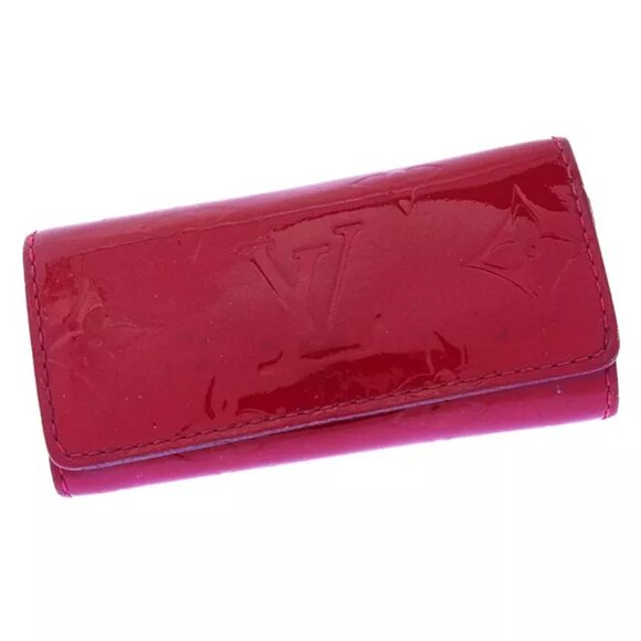 Louis Vuitton Key holder Key case Vernis Red Woman Authentic Used - Picture 1 of 6